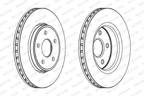 Тормозной диск FERODO DDF1593C1