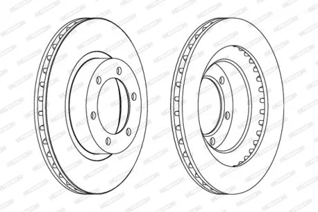 Тормозной диск FERODO DDF1594C
