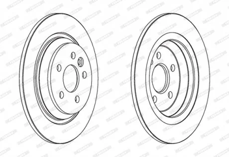 Гальмівний диск FERODO DDF1720C