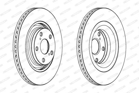 Диск гальмівний FERODO DDF1754C
