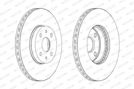 Диск тормозной FERODO DDF1780C