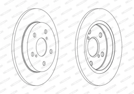 Диск тормозной FERODO DDF1788C