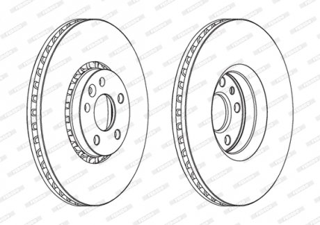 Диск тормозной FERODO DDF1801C1 (фото 1)