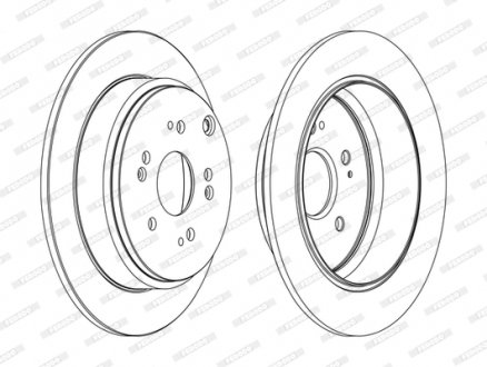 Диск тормозной FERODO DDF1860C (фото 1)