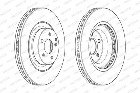 Диск тормозной FERODO DDF1905C1