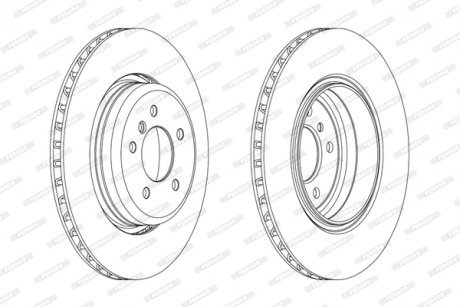 Тормозной диск FERODO DDF2154C1