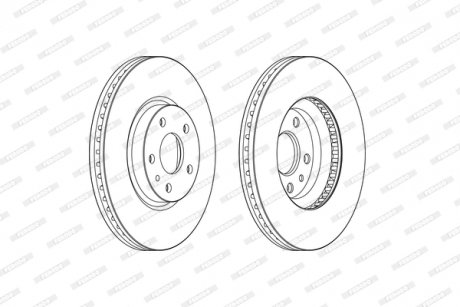 Гальмівний диск FERODO DDF2337C (фото 1)