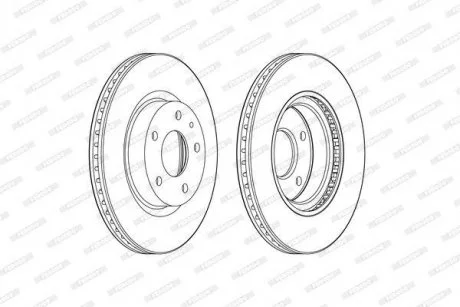 Диск тормозной FERODO DDF2465C