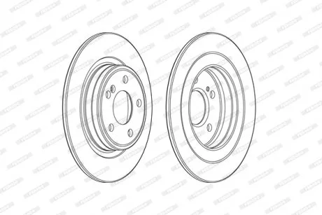 Диск тормозной FERODO DDF2486C
