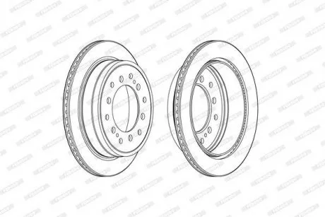Диск тормозной FERODO DDF2505C