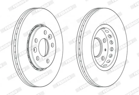 Гальмівний диск FERODO DDF2507C