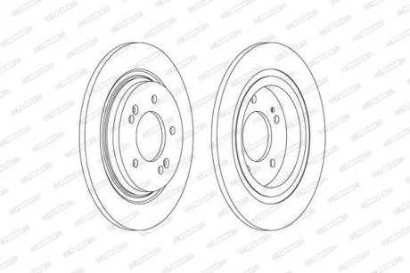 Диск тормозной FERODO DDF2604C