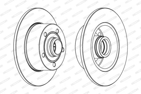 Гальмівний диск FERODO DDF830C1