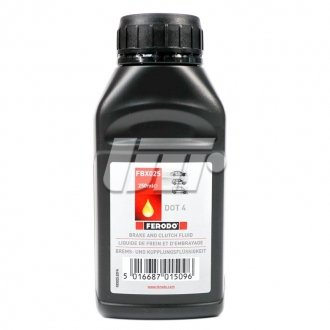 Тормозная жидкость 0.25л DOT4 BRAKE FLUID FERODO FBX025