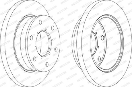 Диск тормозной FERODO FCR343A