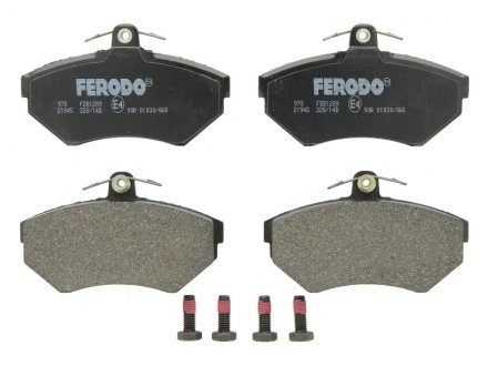Тормозные колодки дисковые FERODO FDB1289 (фото 1)