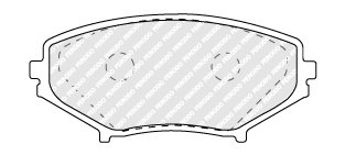 Тормозные колодки, дисковый тормоз (набор) FERODO FDB1758