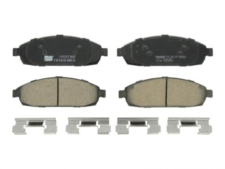 Комплект тормозных колодок, дисковый тормоз FERODO FDB4002 (фото 1)