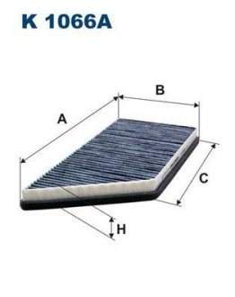 Фільтр салону FILTRON K1066A