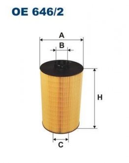 Фільтр масла FILTRON OE646/2 (фото 1)