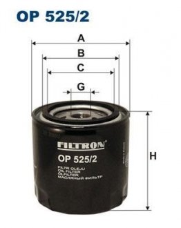 Масляный фильтр FILTRON OP525/2 (фото 1)