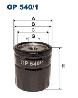 Масляный фильтр FILTRON OP540/1 (фото 1)