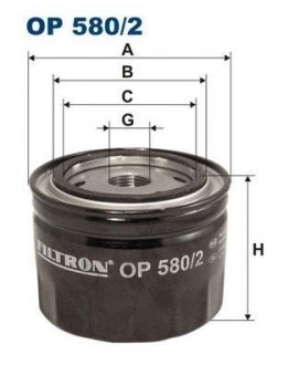 Масляный фильтр FILTRON OP580/2 (фото 1)