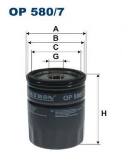 Масляный фильтр FILTRON OP580/7 (фото 1)