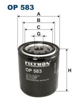 Фільтр масла FILTRON OP583 (фото 1)