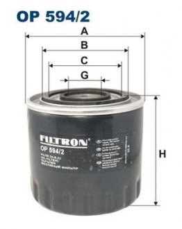 Масляный фильтр FILTRON OP594/2 (фото 1)