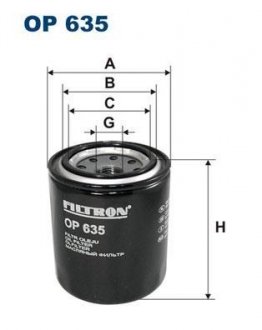 Фільтр масла FILTRON OP635