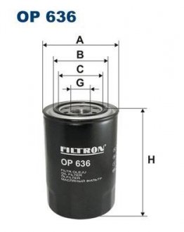 Масляный фильтр FILTRON OP636