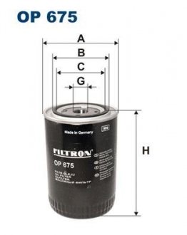 Масляный фильтр FILTRON OP675 (фото 1)