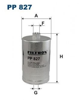 Фільтр палива FILTRON PP827 (фото 1)