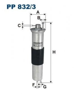 Фільтр палива FILTRON PP832/3