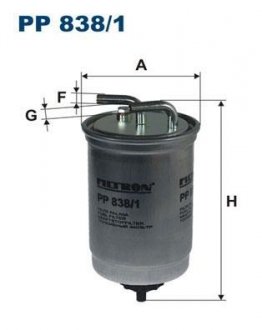 Фільтр палива FILTRON PP838/1