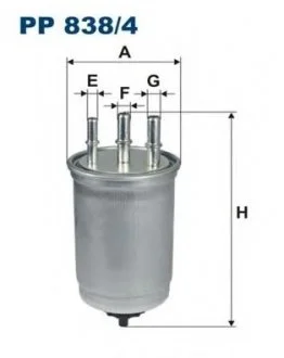 Топливный фильтр FILTRON PP838/4