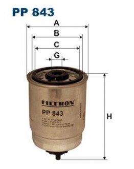 Фільтр палива FILTRON PP843