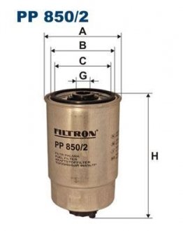 Топливный фильтр FILTRON PP850/2