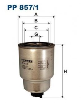 Топливный фильтр FILTRON PP857/1 (фото 1)