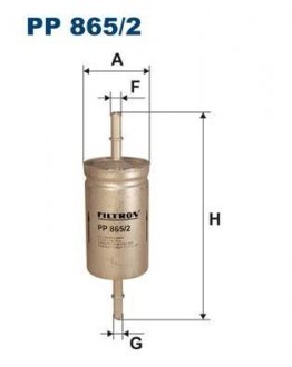 Фільтр палива FILTRON PP865/2 (фото 1)