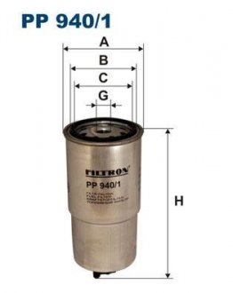 Топливный фильтр FILTRON PP940/1 (фото 1)
