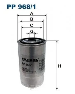 Фільтр палива FILTRON PP968/1