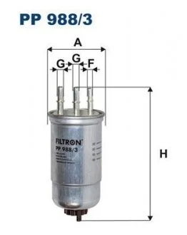 Фільтр палива FILTRON PP988/3
