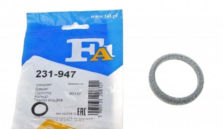 Уплотнительное кольцо, труба выхлопного газа Fischer Automotive One (FA1) 231-947