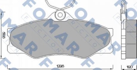 Гальмівні колодки (набір) FOMAR FO427781