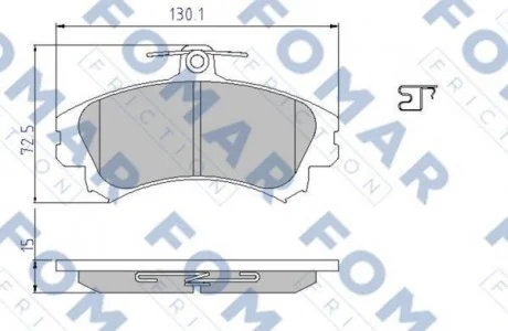Гальмівні колодки FOMAR FO 638081