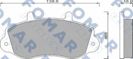 Гальмівні колодки (набір) FOMAR FO 677381