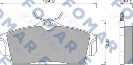 Гальмівні колодки FOMAR FO680781