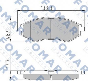 Гальмівні колодки (набір) FOMAR FO923181